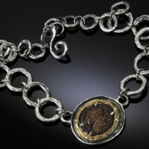 Artemis, AE Litra, Sterling Silver and 14kt Gold Necklace