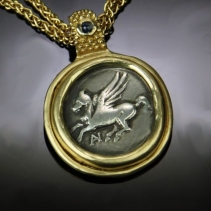 Pegasus, 14kt Gold Pendant