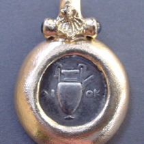 Amphora Coin, 14kt Pendant