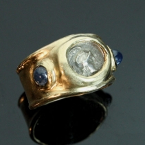 Athena, 14kt Ring with Sapphires, SOLD
