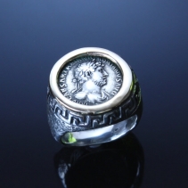Hadrian, SS/14kt Ring