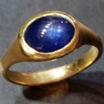 Star Sapphire in 14kt Gold Ring