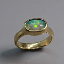 Ethiopian Opal 14kt Gold Ring