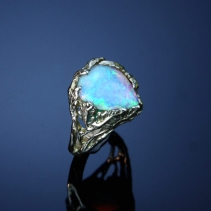 Andamooka Opal, 14kt Ring