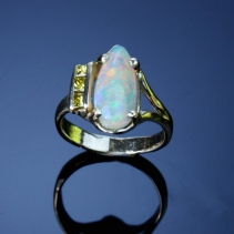 Andamooka, Yellow Diamond, 14kt Ring, SOLD