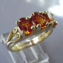 Spessartite Garnet, 14kt Gold Ring