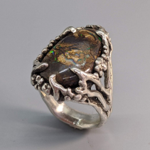 Yowah Opal Sterling Silver Ring