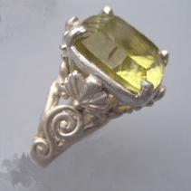 Lemon Citrine, Sterling Silver Ring